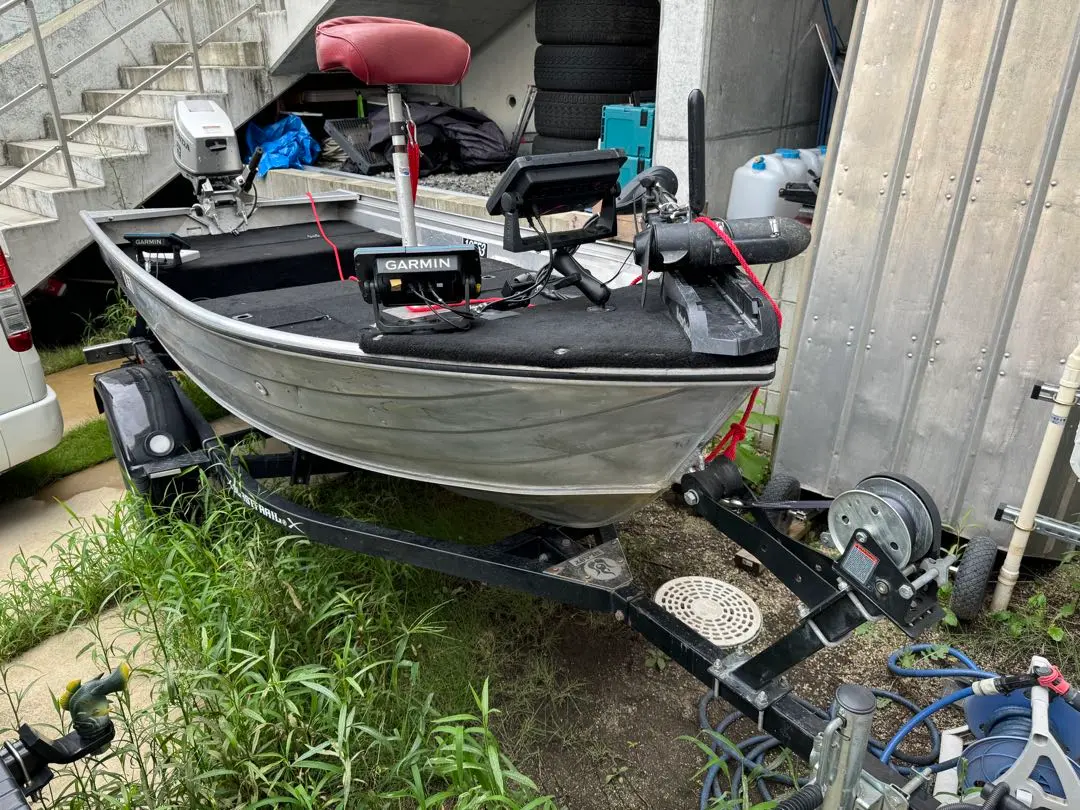 Garmin魚探2機 MotorGuide X3エレキ 12ftアルミボート