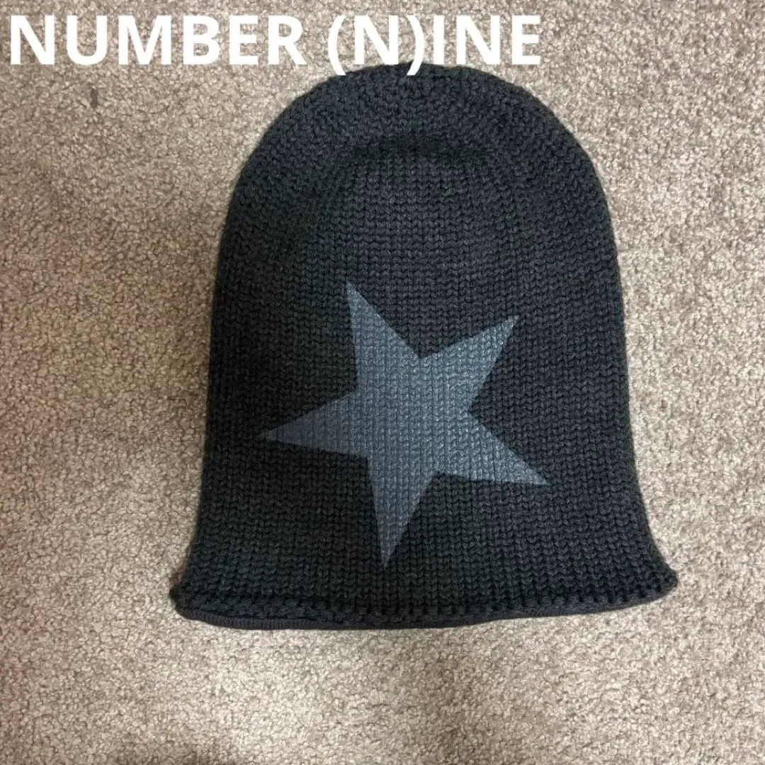 NUMBER (N)INE ナンバーナイン ニット帽 ビーニー ブラック