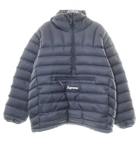 Supreme 22AW MICRO DOWN HALF ZIP HOODED PULLOVER BLACK S