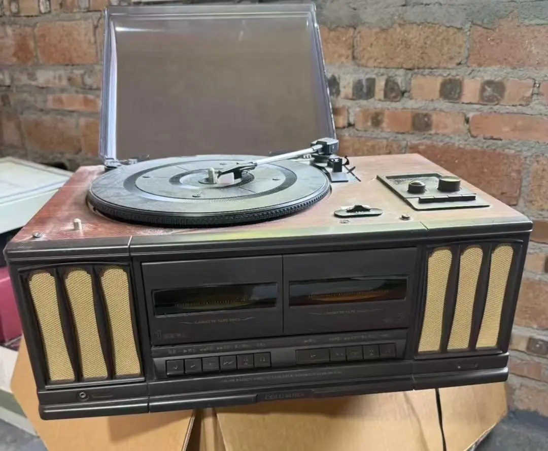 COLUMBIA レコードプレーヤー ダブルカセットデッキ 本体