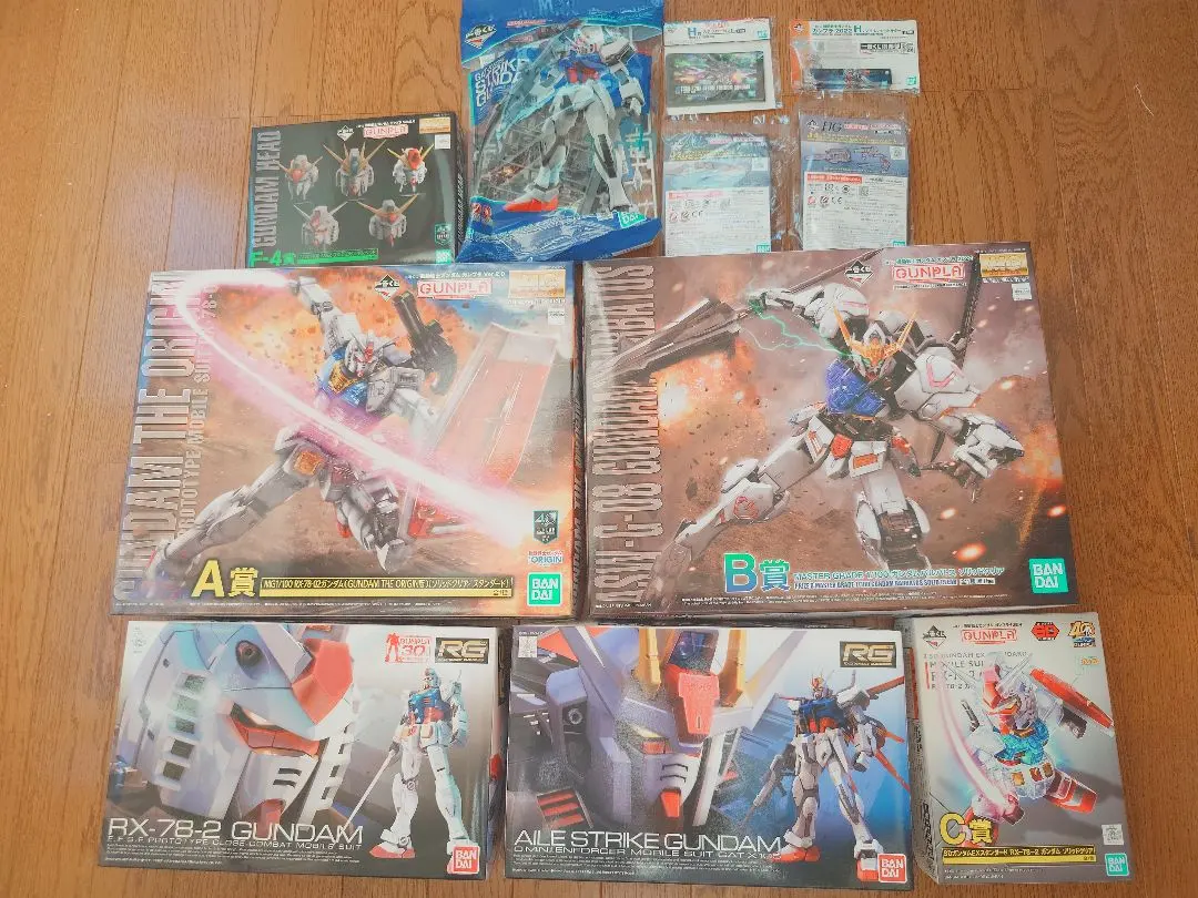 【新品未開封】ガンプラ豪華11点セット 一番くじ限定A賞＆B賞・RG・限定雑貨