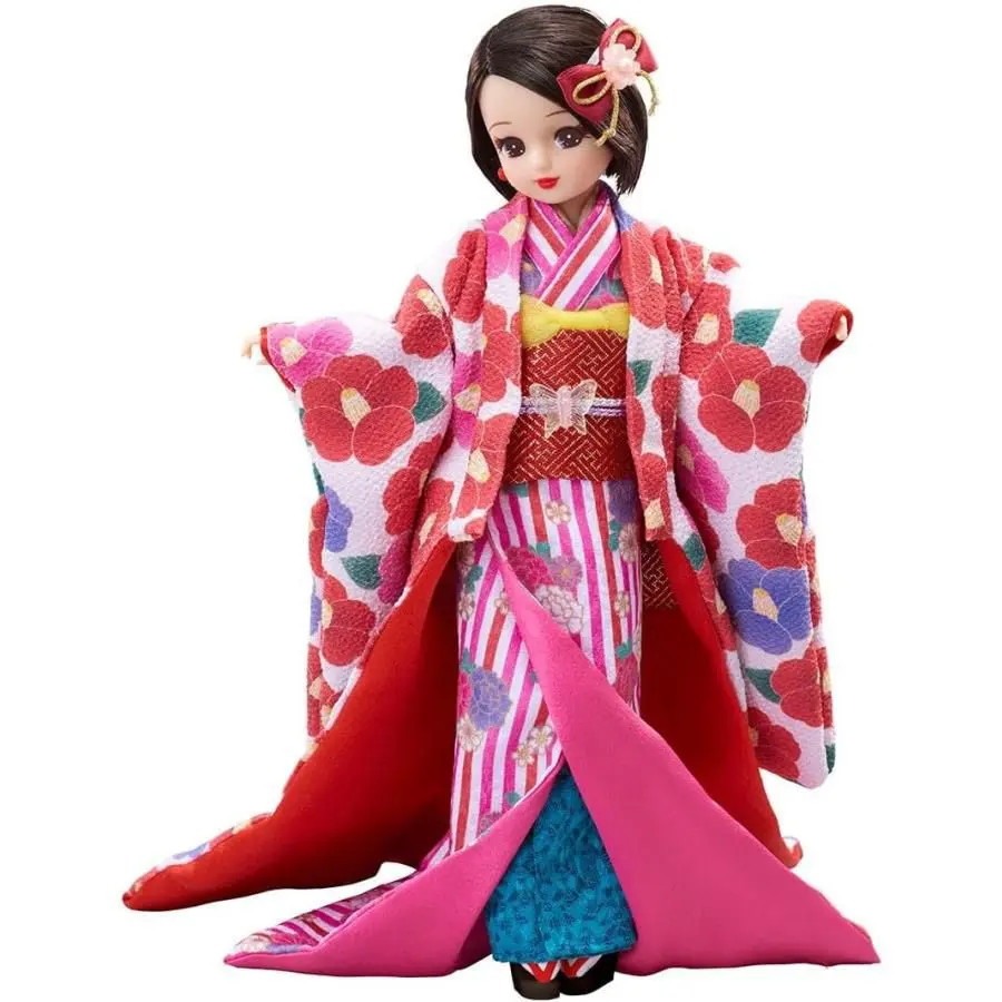 タカラトミーモール限定　リカちゃんプレミアムリカ　和椿　着物