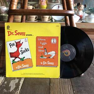 Japanese Vintage Vinyl Records 70s LP Dr. Seuss FOX in Socks Green Eggs and Ham