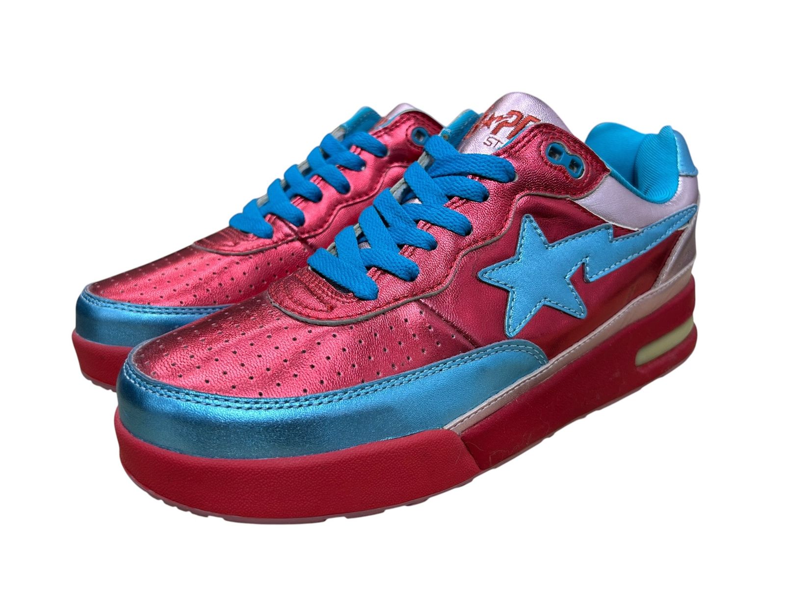 BAPE STA! (ベイプスタ) A Bathing Ape×Pharrel Williams Road Sta ロードスタ ローカットスニーカー FS-034 26.5cm US8.5 レッド系 メンズ/027
