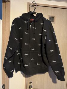 Supreme supreme M 25AW Repeat Script Zip Up Hooded Sweatshirt