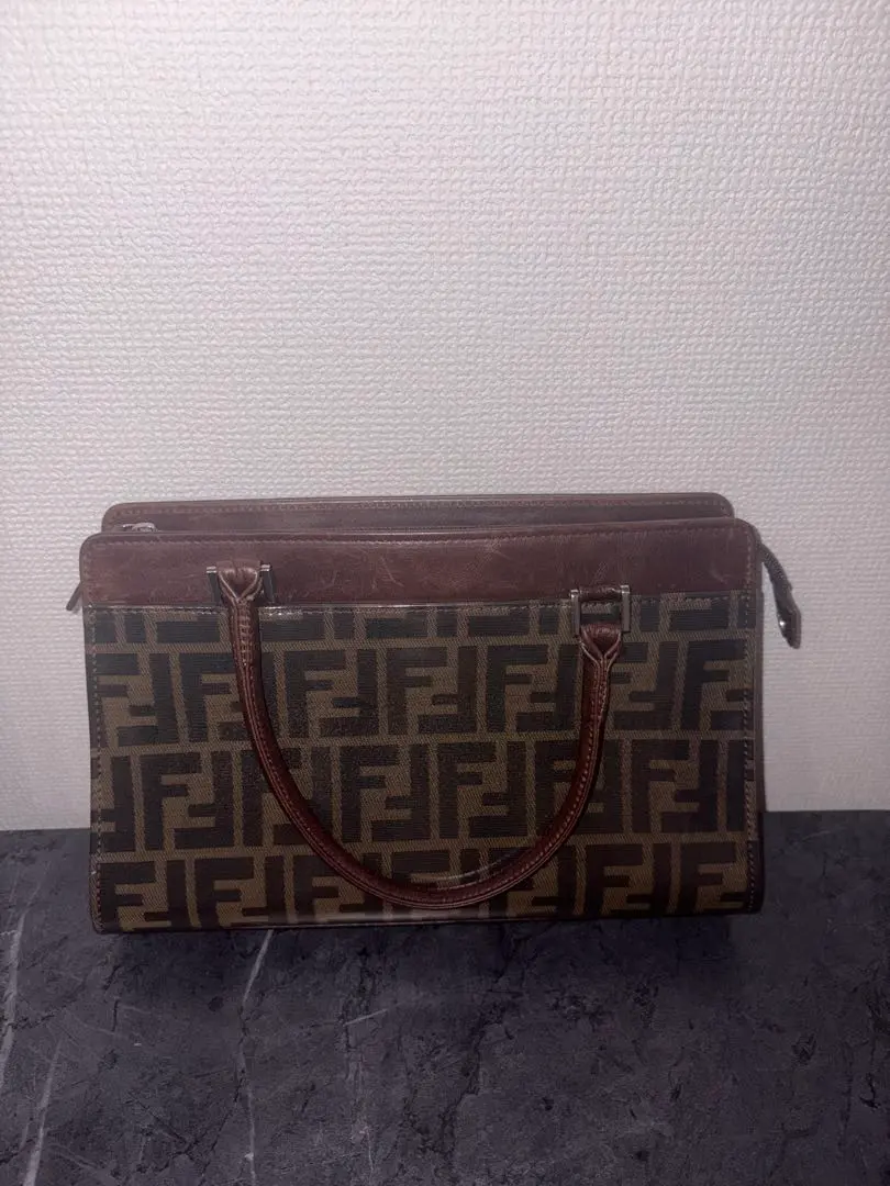希少 当時物 フェンディ FENDI ハンドバッグ ビニールコーティング 中古