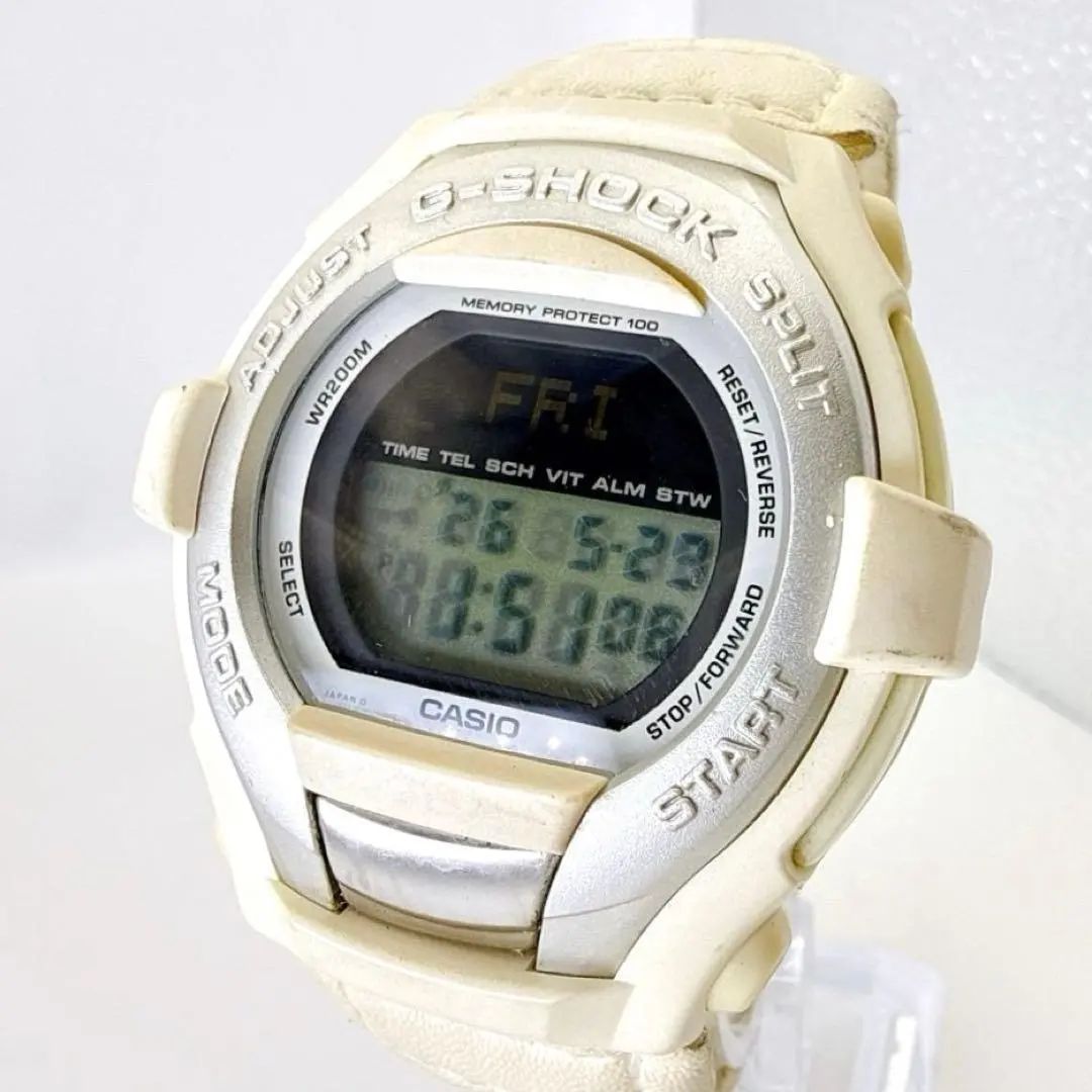 稼働品 カシオ G-SHOCK デジタル メンズ 腕時計 白 y2k 00s