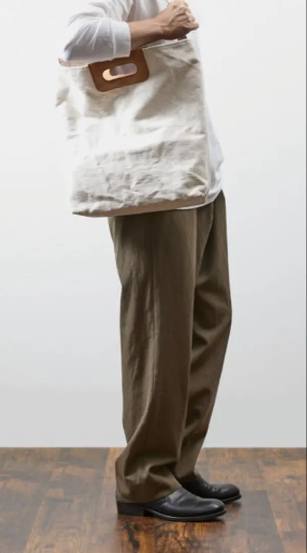SLOW&CO トートバッグ キャンバス レザー