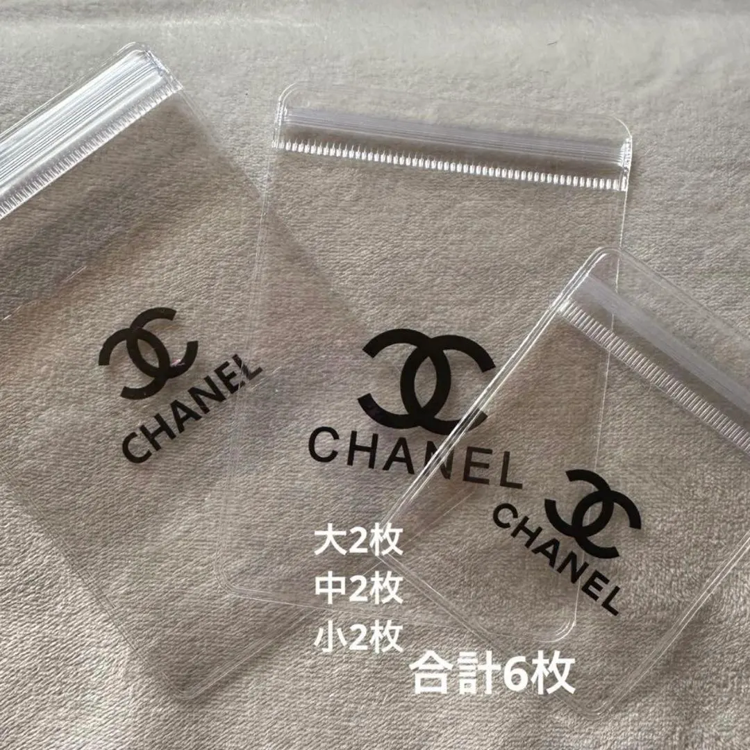 シャネル 透明 クリアケース 3枚セット×2アクセサリー 小物収納ケース 非売品