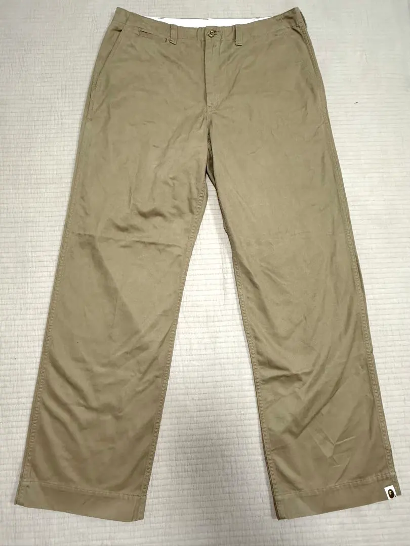 APE ベージュ　チノパン　ワークパンツ　サイズXL ベイプスタ
