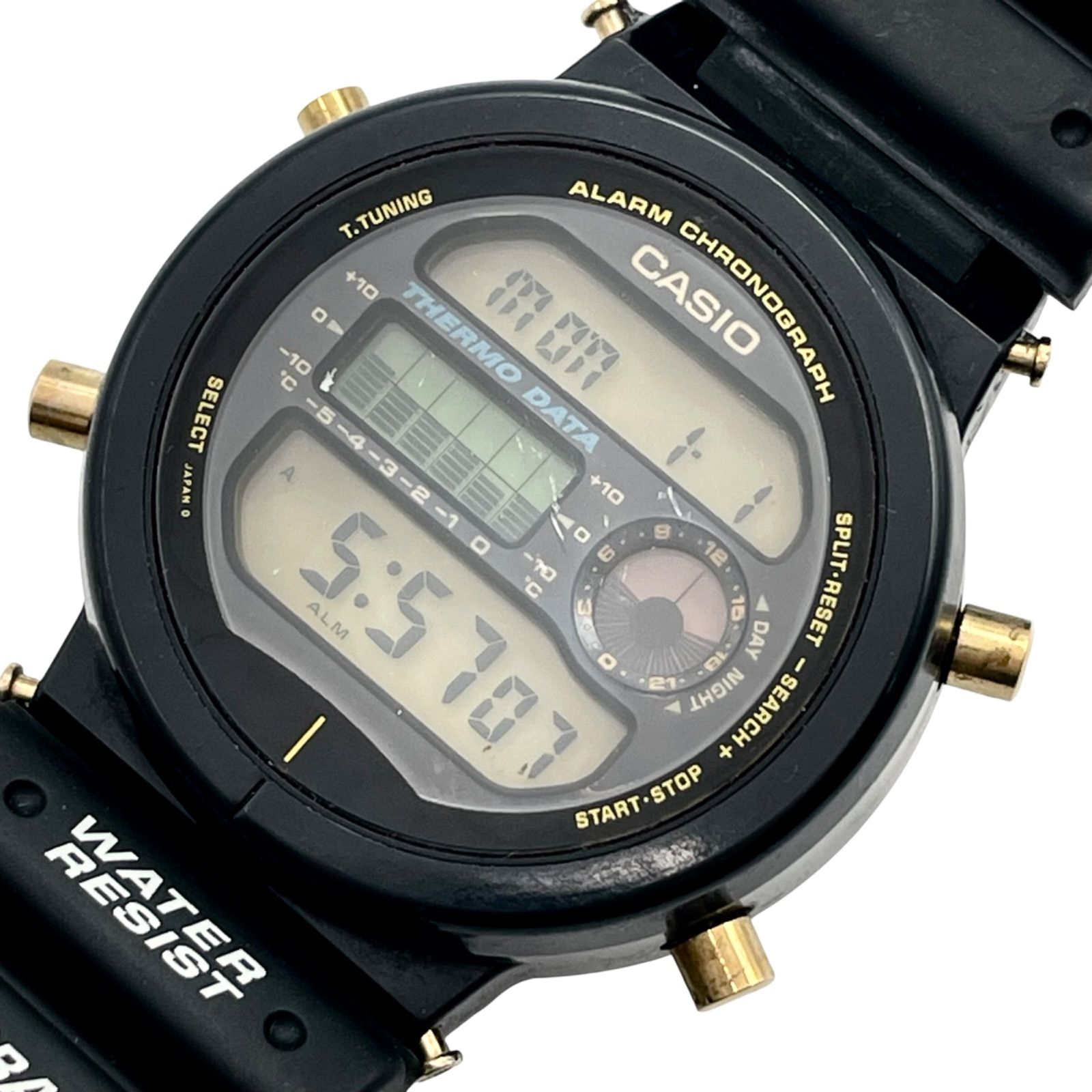 稼働/新品電池　CASIO　カシオ　ジーショック　G-SHOCK　腕時計　DW-6100　サーモセンサー　温度センサー　デジタル　ヴィンテージ　ブラック【ac11】