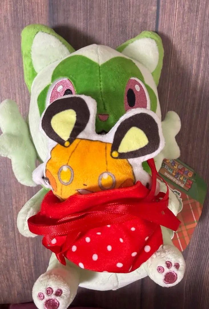 ポケモンセンター オリジナルぬいぐるみ ニャオハ クリスマストイファクトリー