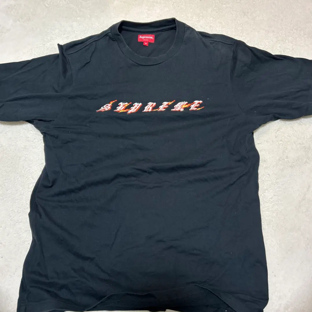 Supreme カラフルロゴ Tシャツ 黒