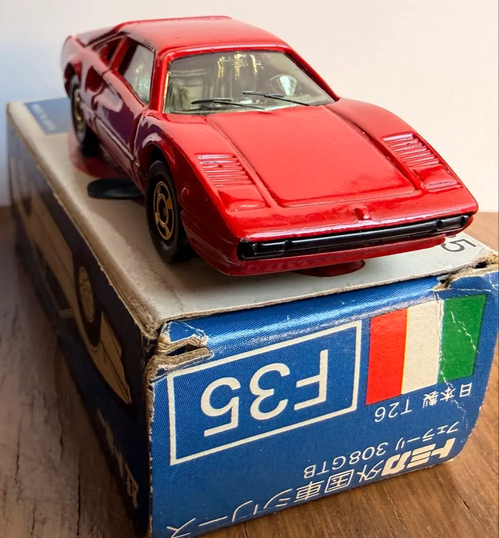 【希少】トミカ 青箱 外国車シリーズ 日本製 フェラーリ 308GTB F35