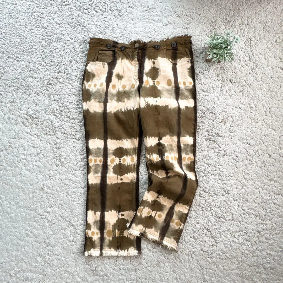 【MICHAEL KORS】タイダイ柄クロップドパンツ フレアパンツ 8分丈 4