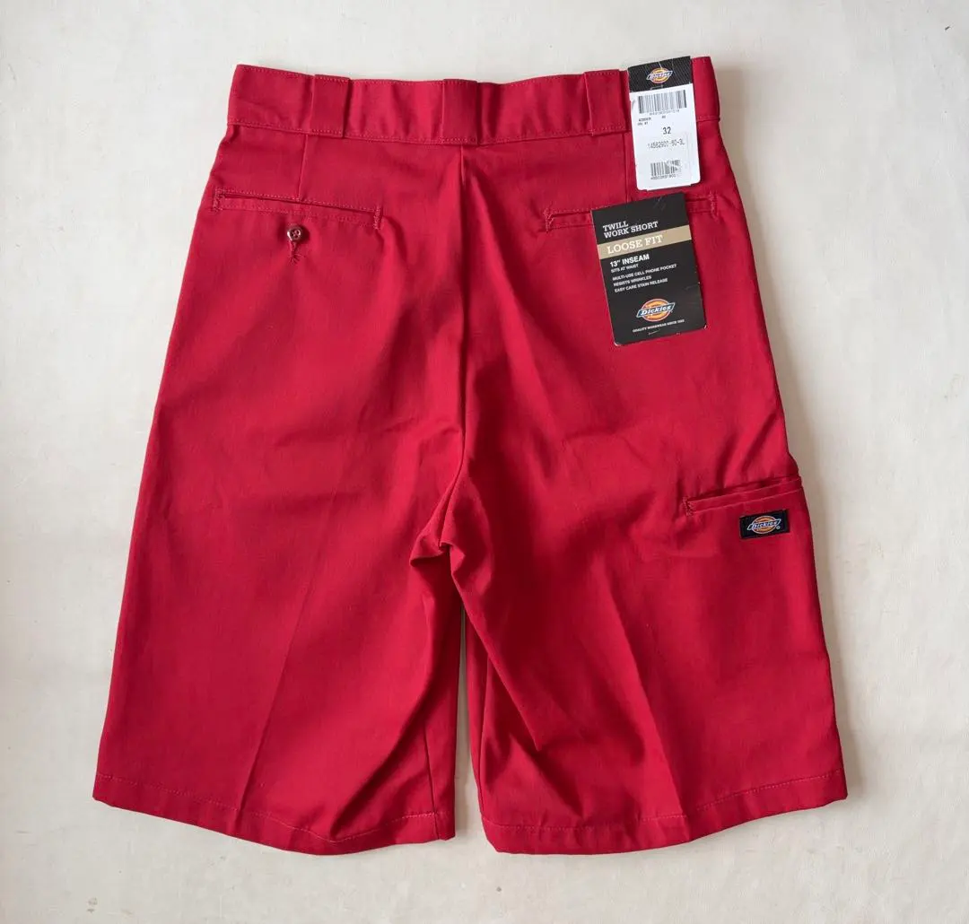 未使用 Dickies ルーズフィット ワーク ショーツ ショートパンツ レッド
