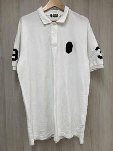 BAPE A BATHING APE BAPE Large Ape Head Sleeve Logos Polo 2XL