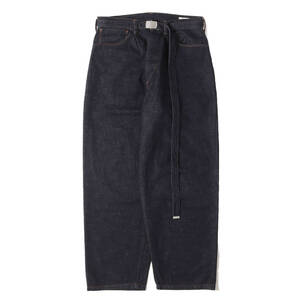 Japanese Raw Selvedge Denim BLURHMS :1 23SS GI (12.9oz Selvage Denim GI-belt Pants)