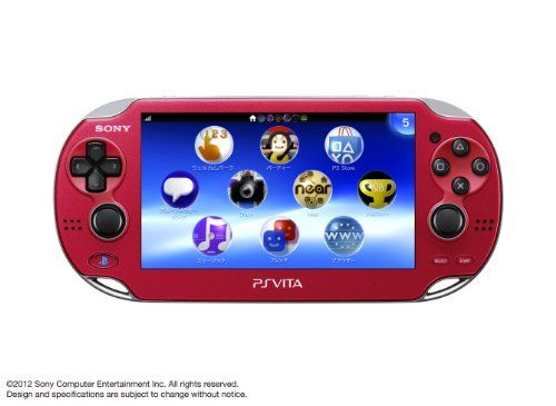 PlayStationVita Wi-Fiモデル コズミック・レッド (PCH-1000 ZA03) 【メーカー生産終了