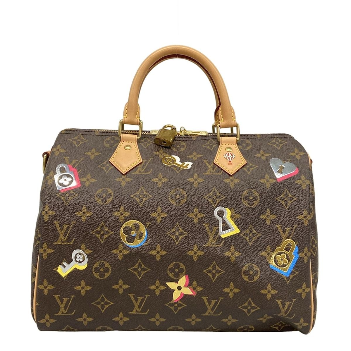 LOUIS VUITTON(ルイヴィトン) ハンドバッグ ラブ・ロック美品  スピーディバンドリエール30 M44365 モノグラム×マルチ 気球スタンプ