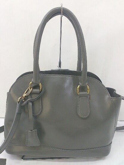 ◇ nano universe The 1st.Floor ナノ ユニバース ショルダー ハンド バッグ グレー系 レディース  【中古】 【1203310010830】