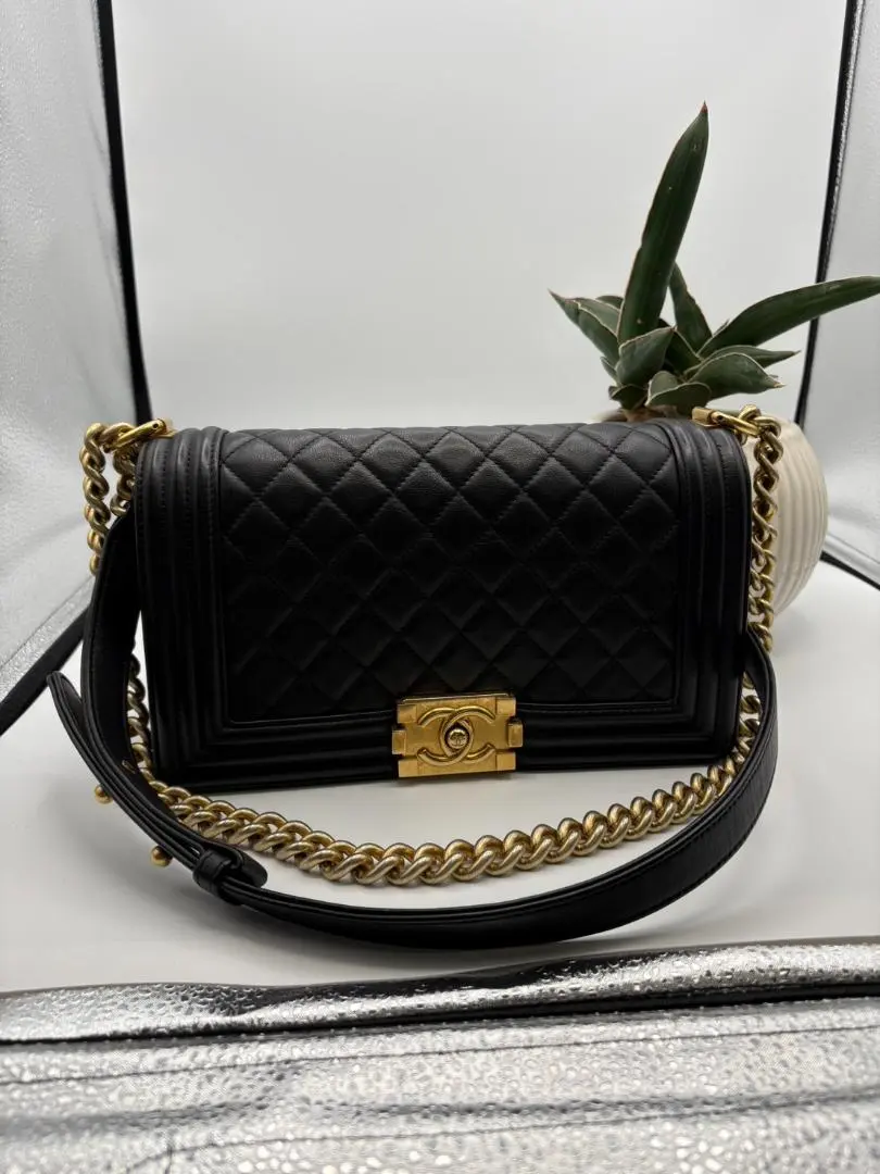 CHANEL シャネル ボーイシャネル ショルダーバッグ ブラック