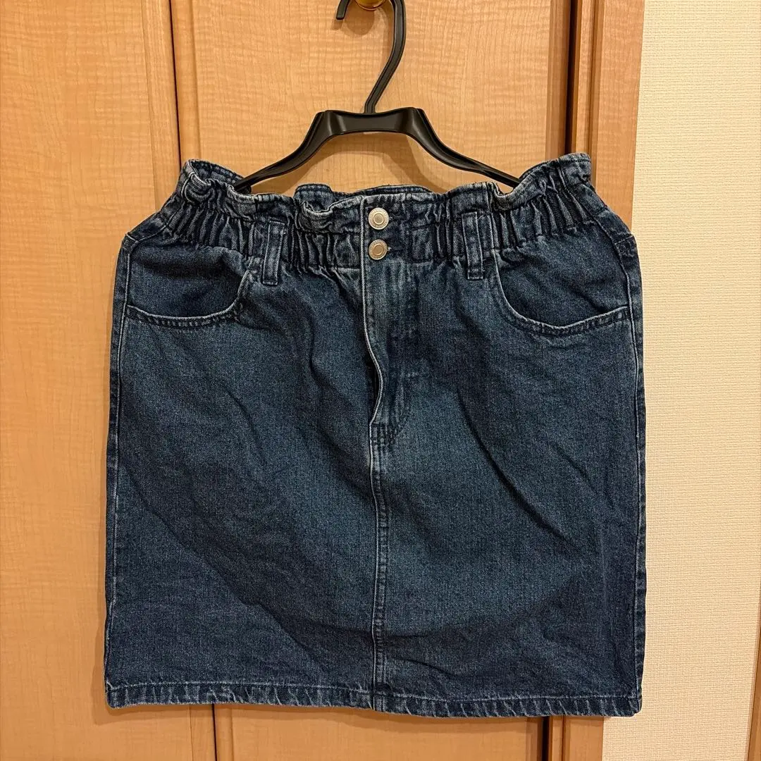 ダークデニム ミニスカート Lサイズ
