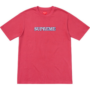 Supreme Supreme Floral Logo Tee Color:Dusty Red Size:Medium