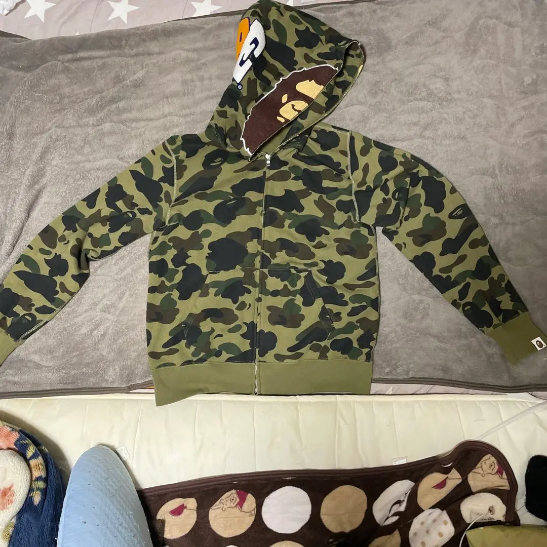 A Bathing Ape カモフラージュ フルジップパーカー Lサイズ