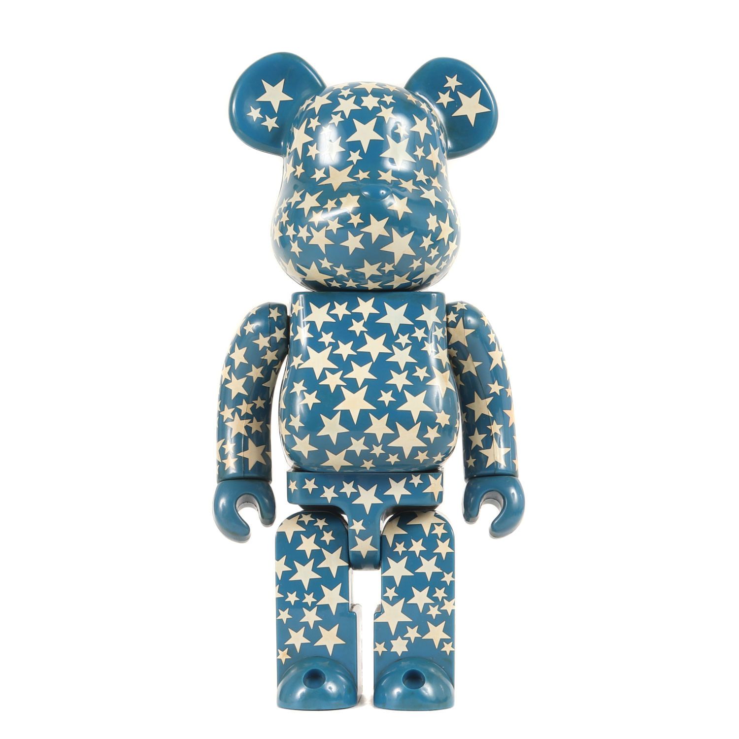 MEDICOM TOY メディコムトイ 2007年モデル Alexander Girard BE@RBRICK 400% & 100% 2色セット ブルー ホワイト アレキサンダー・ジラード ベアブリック コラボ【中古】