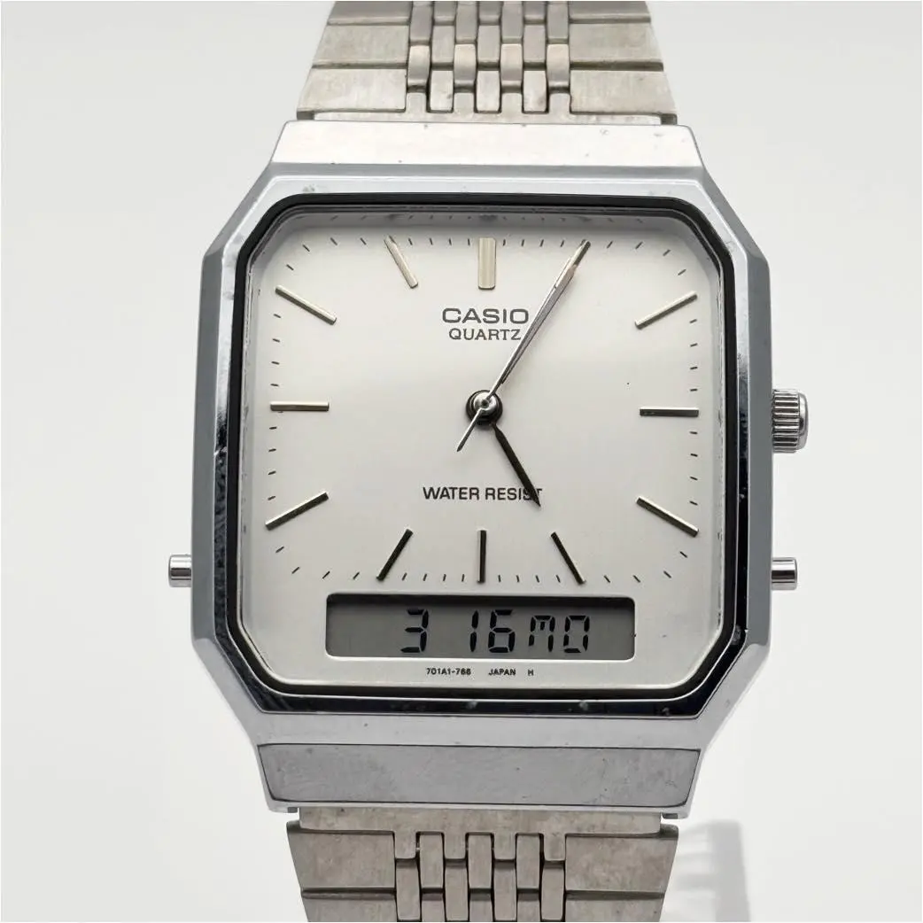 CASIO カシオ AQ-419 デジアナ クォーツ腕時計