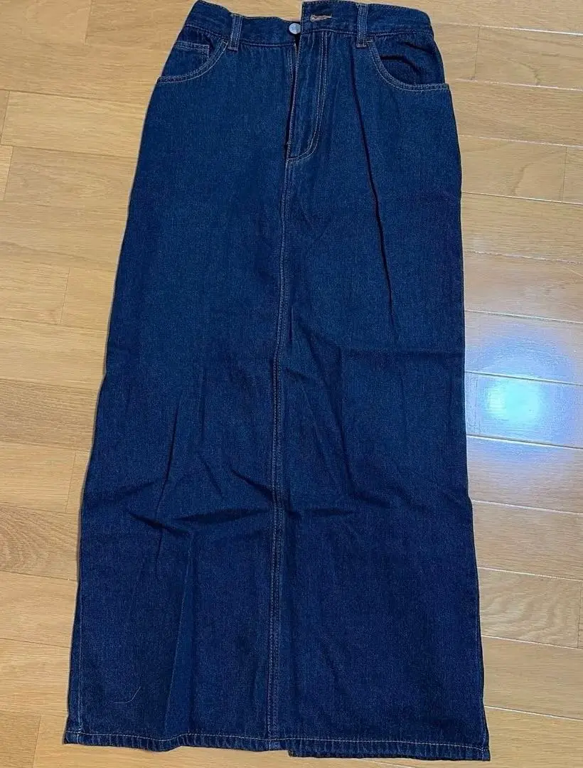 ダークデニム タイトスカート Fサイズ