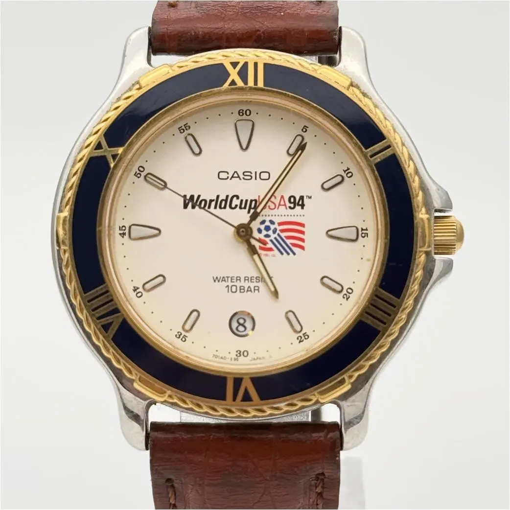 CASIO カシオ ヴィンテージ 稼働 アメリカ W杯 1994年 デイト