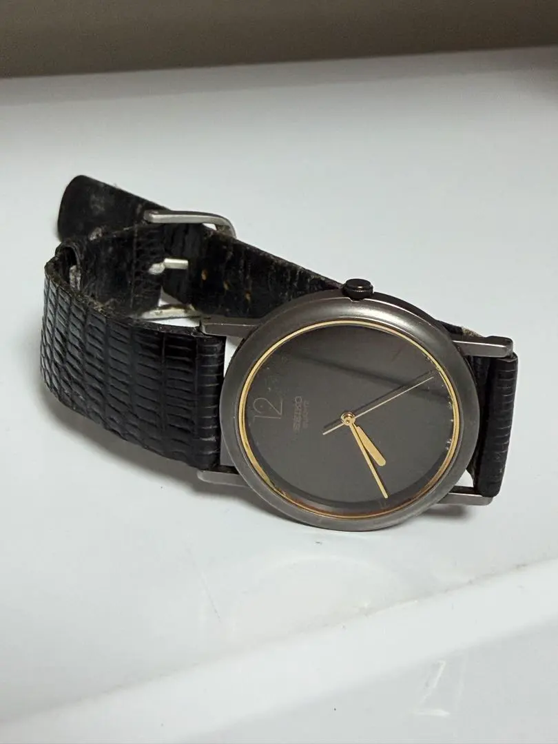 S01 SEIKO セイコー クォーツ【7431-6110】ブラックメンズ