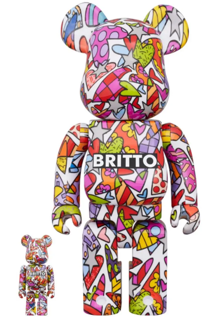 BE@RBRICK　ROMERO BRITTO HEART 100％ 400％