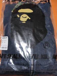 Bape BAPE INDIGO SHARK FULL ZIP HOODIE S