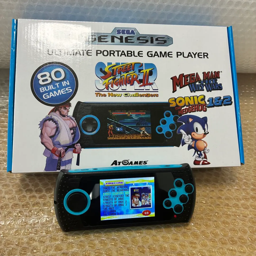 【美品・付属品完備】セガ ジェネシス ポータブル 80タイトル内蔵 携帯機