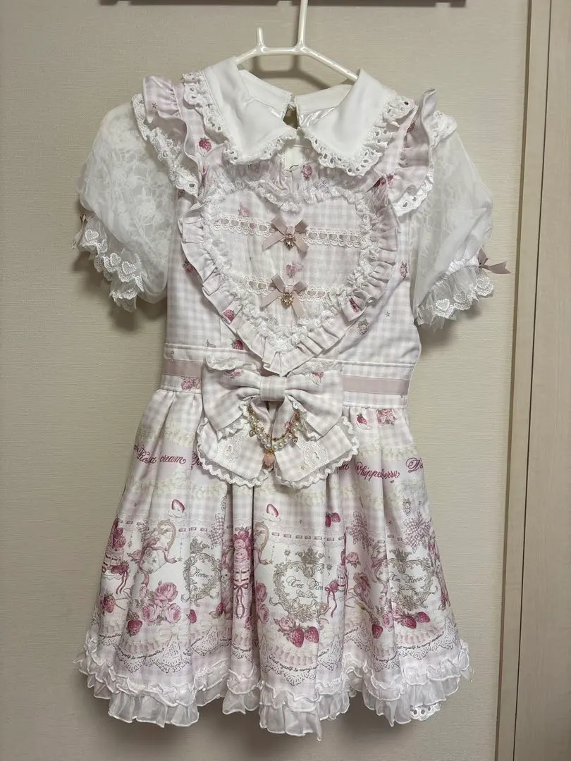 LIZLISAリズリサ Sweet Gingham Tea Room ワンピース