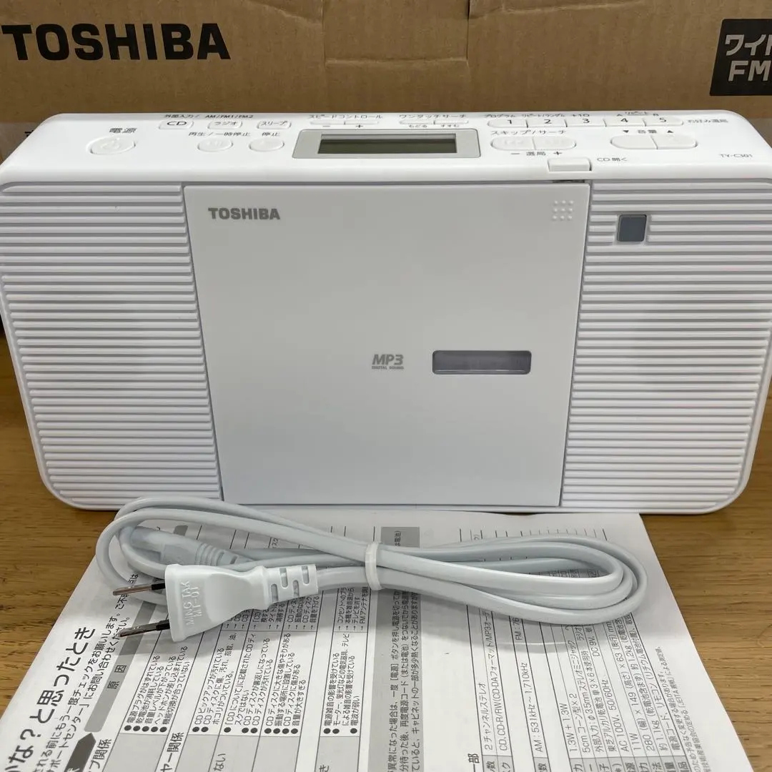 美品 動作品 Toshiba TY-C301 CDラジカセ 2024年製