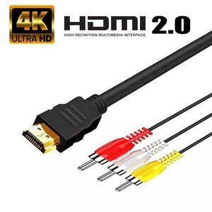 Audio Equipment HDMI to RCA HDMIAV 4K HDMI RCA 1.5M HDMI