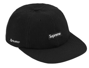 Supreme 24aw Polartec Waffle Small Box 6-Panel Black