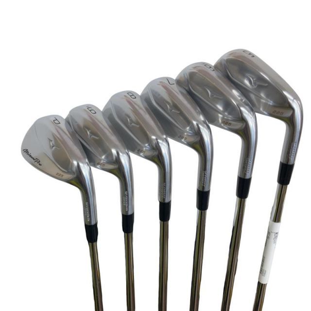 【中古】 ミズノ Mizuno Pro 225 6S アイアンセット IR 純正特注シャフト (フレックスS) メンズ 男性用 右利き 右用 Cランク ゴルフクラブ