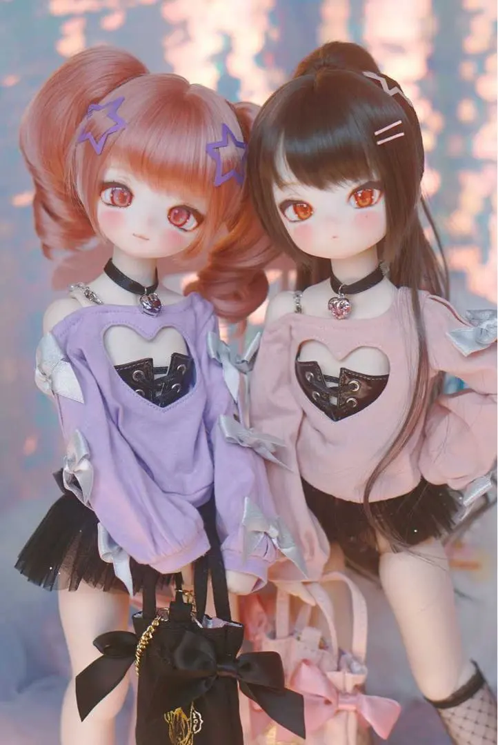 ディーラー様製 1/4ドール服 MDD SDM 黒 ピンク