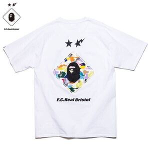 Bape 19SS FCRB A BATHING APE f.c real bristol SOPHNET BAPE EMBLEM TEE T