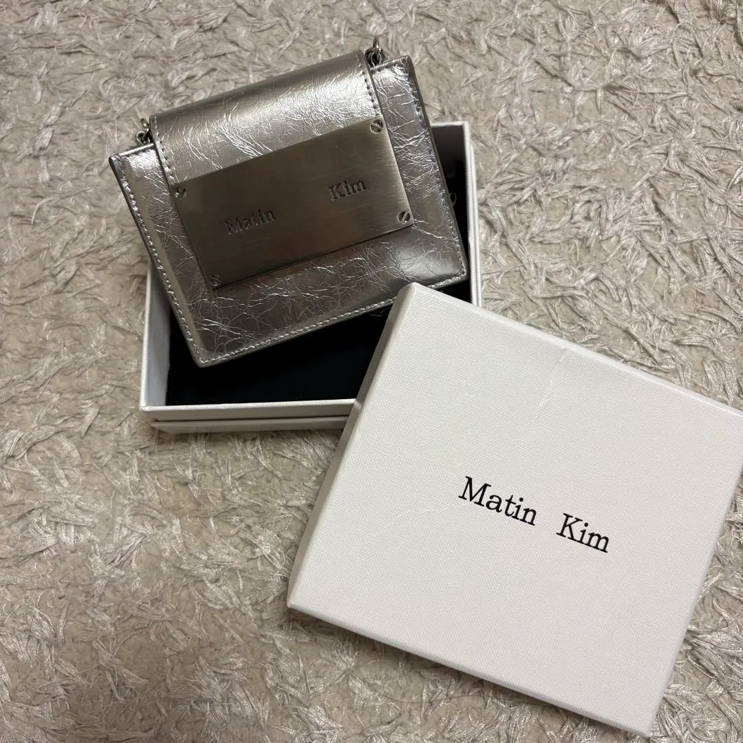Matin Kim マーティンキム シルバー チェーンショルダーバッグ