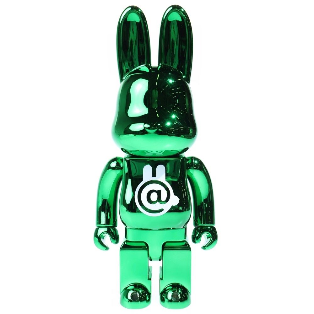 MEDICOM TOY (メディコムトイ) BE@RBRICK CHROME GREEN RABBIT 400% ベアブリック ラブリック クローム フィギュア 人形 グリーン