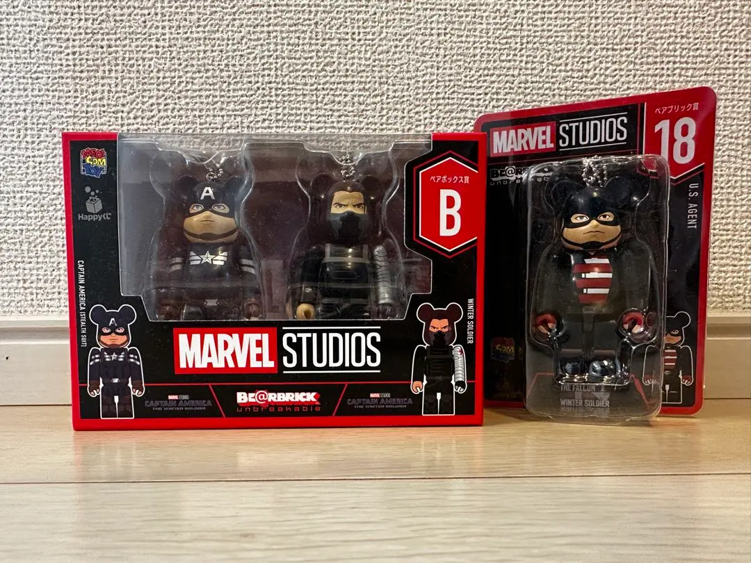 ベアブリック MARVEL 一番くじ B賞 18セット