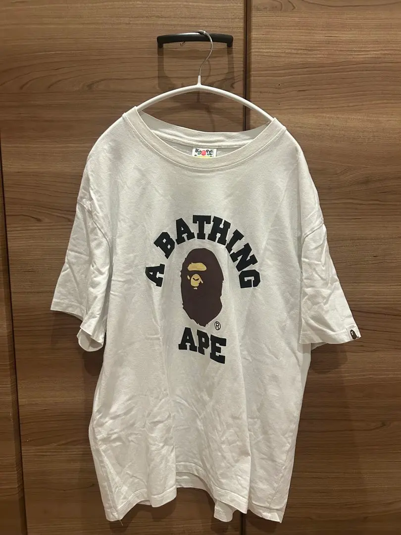 A BATHING APE ロゴプリント 半袖Tシャツ ホワイトL