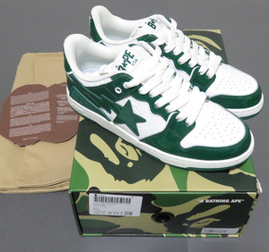 Bape Bape SK8 Sta Green White Patent 26.5cm