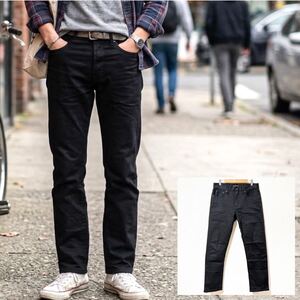 Denim japonés raw con orillo UNIQLO W30 Y51081SS